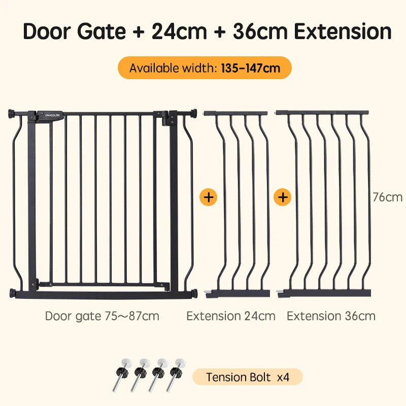 Adjustable Baby Playpen & Safety Gate for Stairs — Child and Pet Security Door