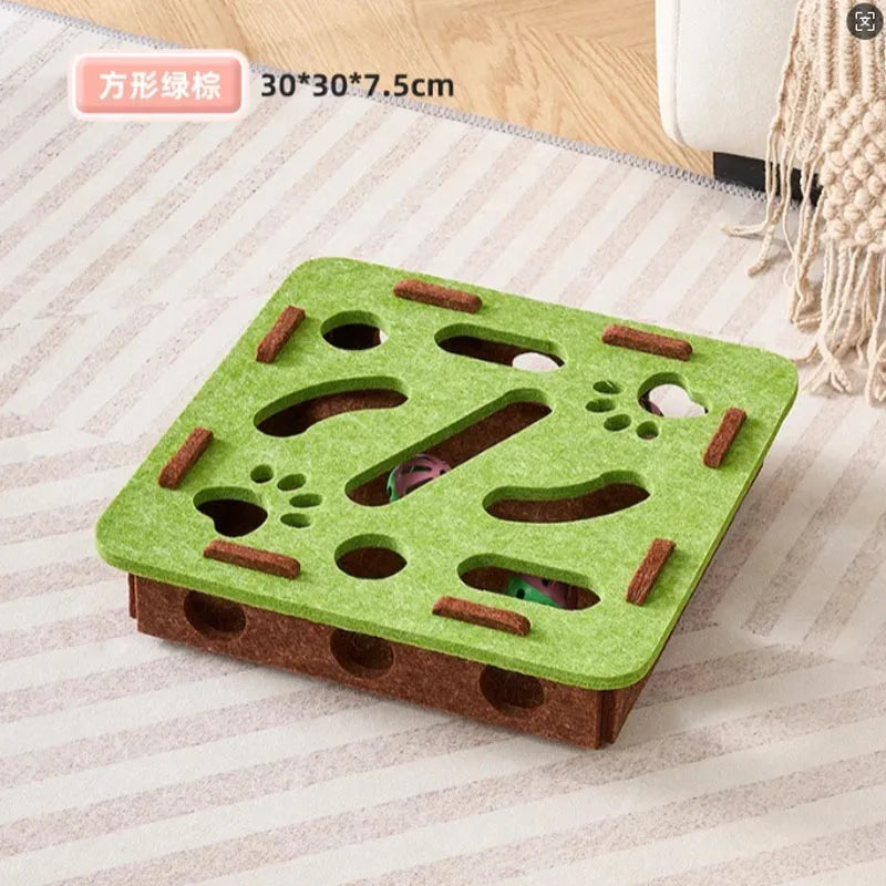 Indoor Sisal Cat Scratching Post — Interactive Kitten Toy & Playhouse for Exercise