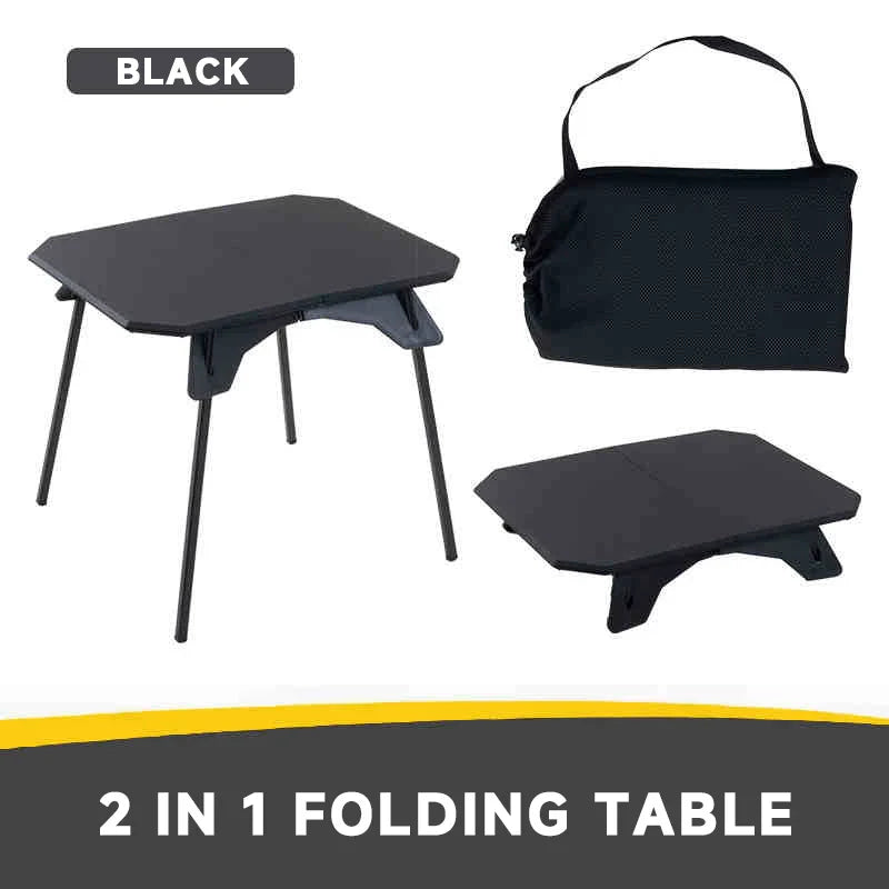 Ultralight Adjustable Folding Camping Table – Portable Dual-Height Picnic, BBQ & Fishing Table with Carry Bag