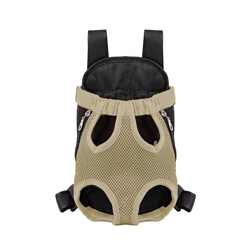 Breathable Camouflage Mesh Dog Carrier Backpack — Adjustable Pet Backpack for Small Dogs up to 22 lb (10 kg)