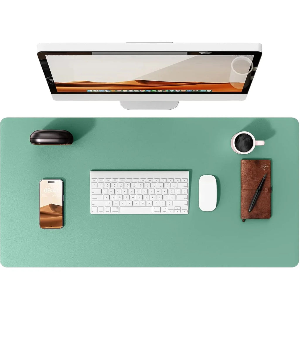 PU Leather Desk Mat – Large Waterproof Mouse Pad & Keyboard Mat, Desk Protector for Office
