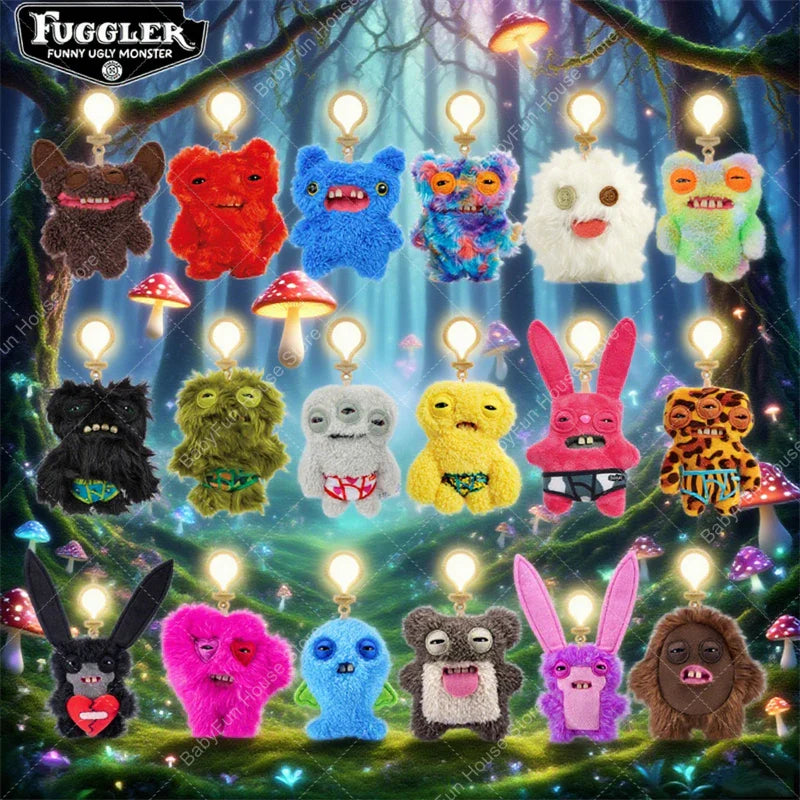 Funny Ugly Teeth Monster Plush Toy, Kawaii Wide-Eyed Rabbit Stuffed Doll Gift for Kids & Collectors