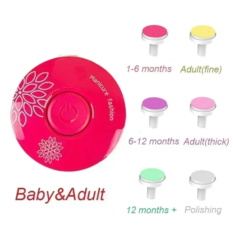 Electric Baby Nail Trimmer and Polisher, Safe Infant Nail File Kit for Newborns and Toddlers