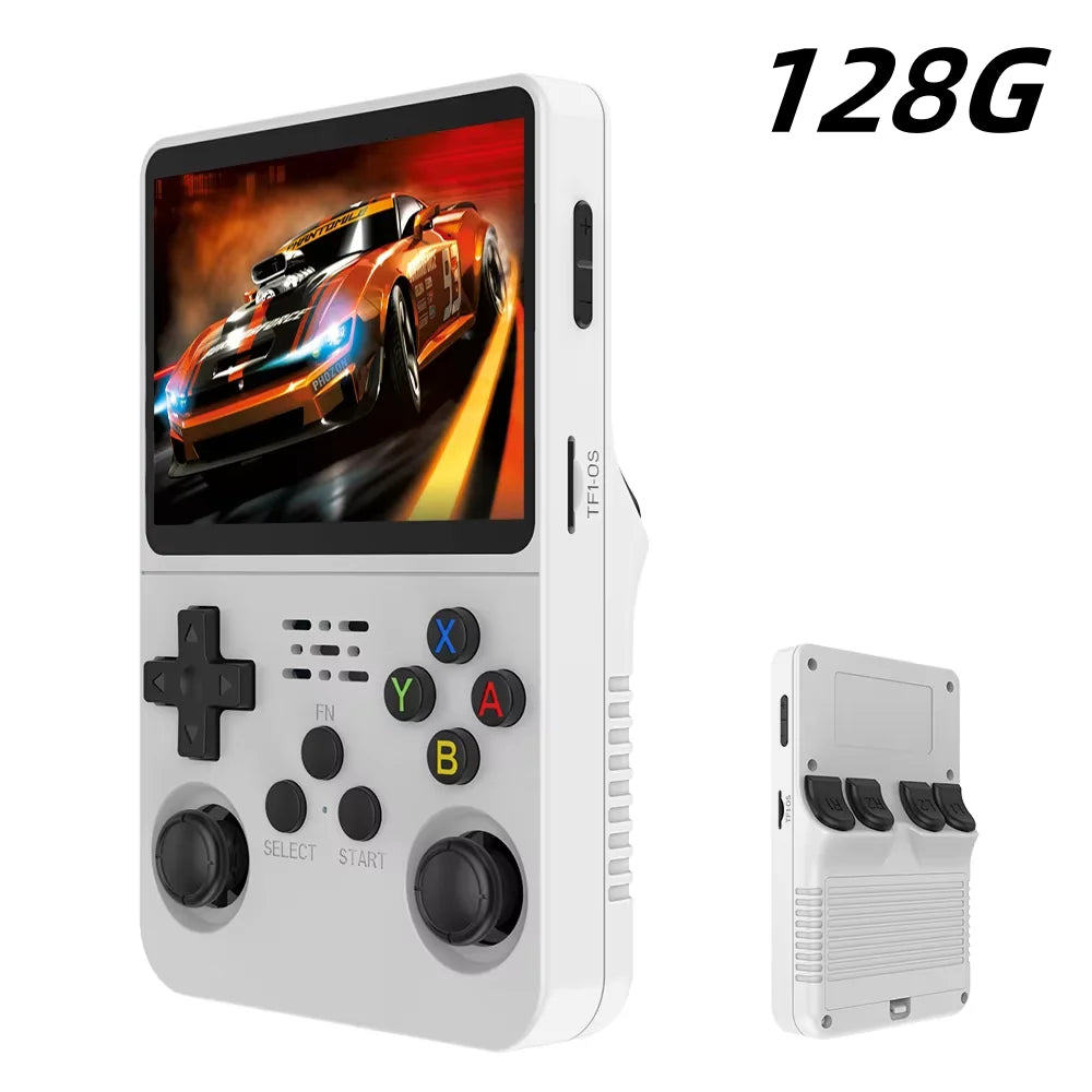 Retro Handheld Game Console 3.5-inch (8.9 cm) IPS — 15,000+ Games, 64/128GB Storage, Linux Pocket Player, 3000mAh Battery