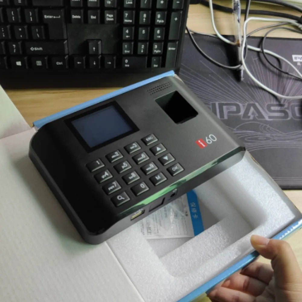 Biometric Fingerprint Time Attendance Machine - Multi-Function Employee Clock In/Out System for Office & HR