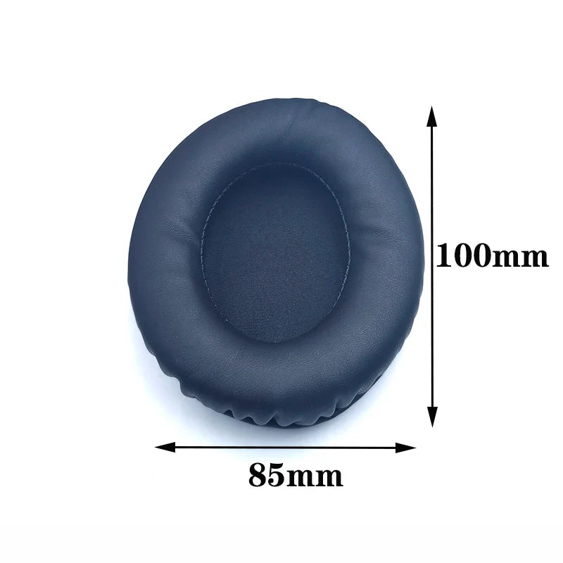 Oval Replacement Ear Pads for Headphones - Leather Foam Cushions, Multiple Sizes (60x70 to 90x110 mm / 2.36x2.76 to 3.54x4.33 in)