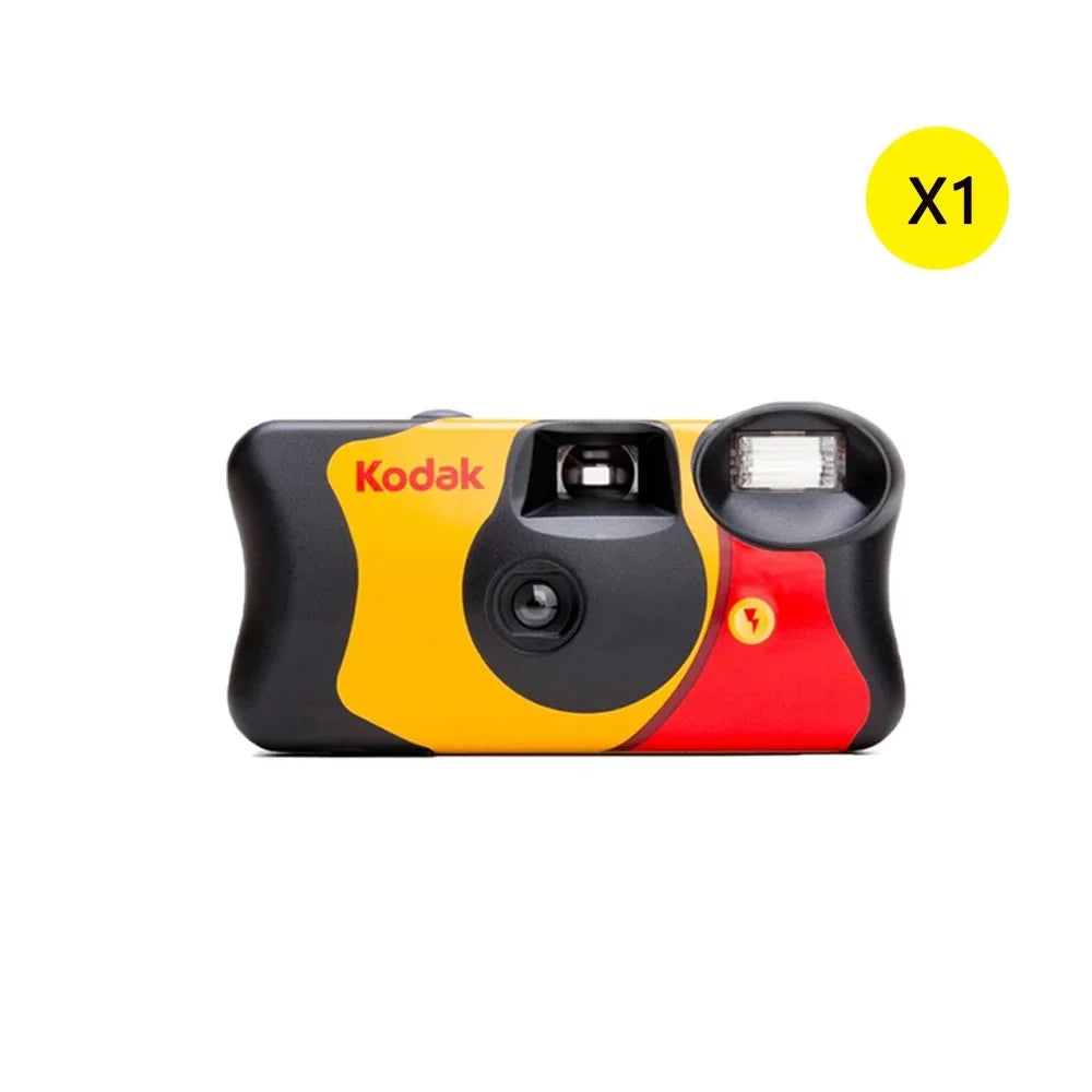 35mm Waterproof Disposable Film Camera with Flash — 27/39 Exposures Single-Use Point-and-Shoot