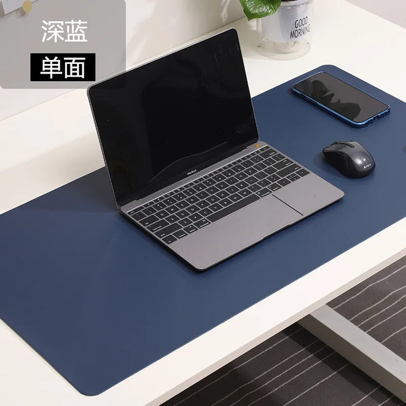 White XXL Gaming Mouse Pad Large Waterproof Non-Slip PU Suede Desk Mat for Keyboard & Mouse