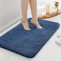Water-Absorbent Anti-Slip Thickened Long-Pile Bathroom Mat Machine Washable Bath Rug