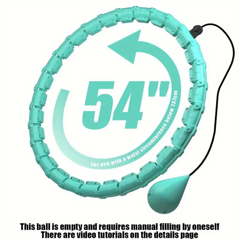 Adjustable Detachable Fitness Hoop – 2-in-1 Waist Training & Pilates Hula Hoop