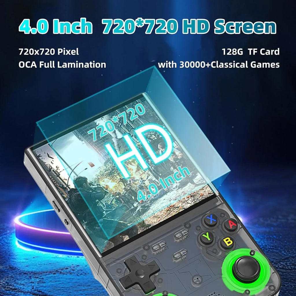 Ultra Retro Handheld Game Player 4.0" (10.16 cm) IPS WiFi Open-Source, 128GB Preloaded, 20,000+ Games