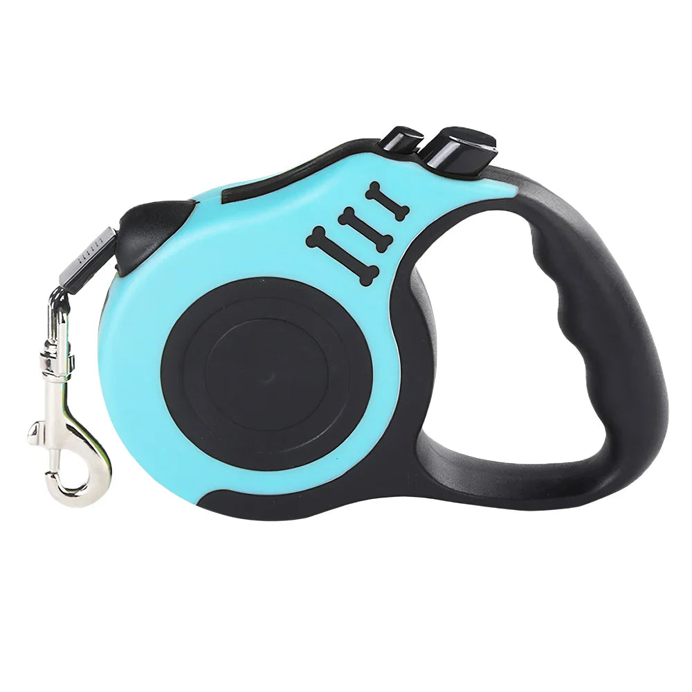 Retractable Dog Leash 3m (10ft) / 5m (16ft) Nylon Quick-Release Leash for Small to Large Dogs — Walking, Hiking & Travel