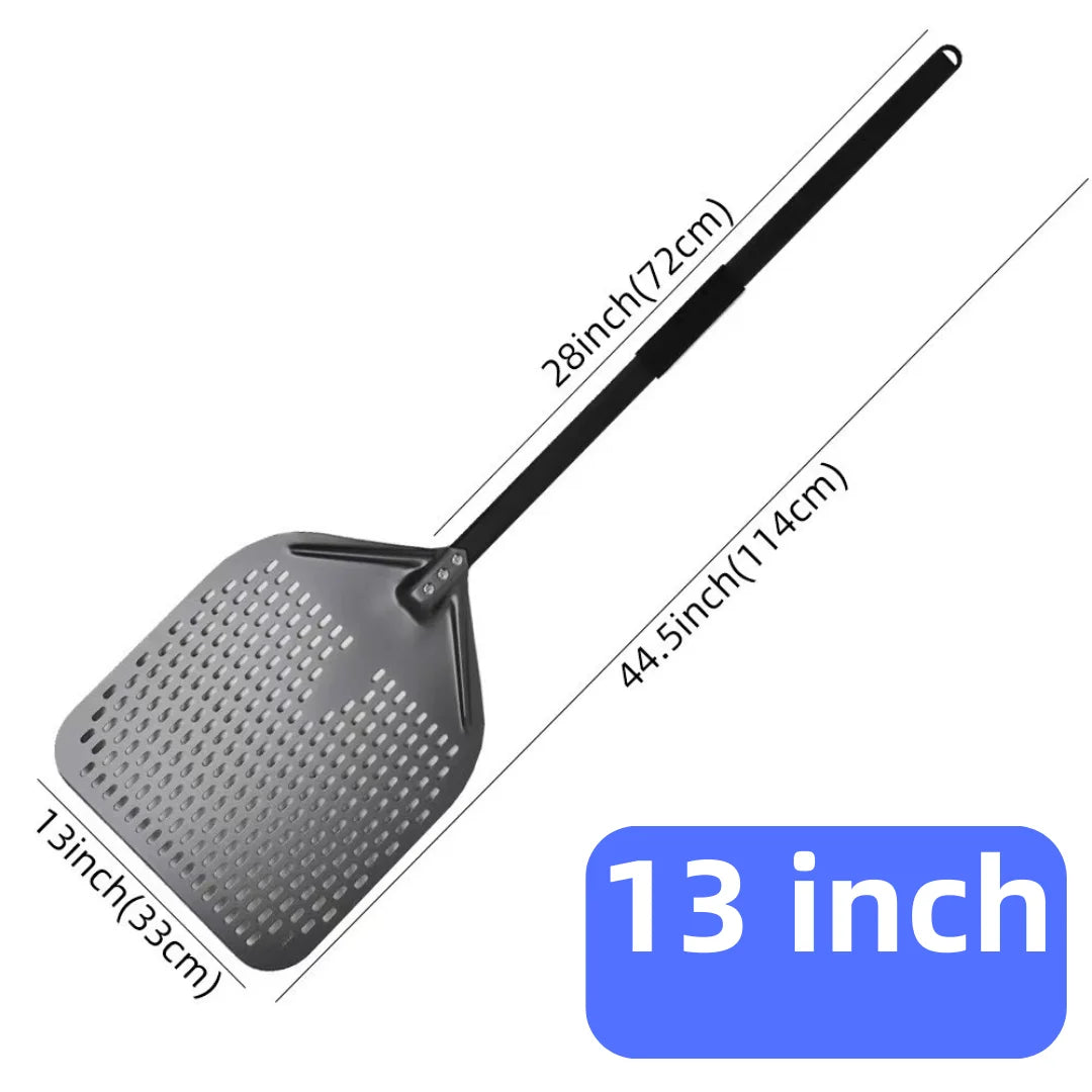 Hard-Anodized Aluminum Pizza Peel 6, 12, 13 and 14 Inch (15, 30, 33, 35.5 cm) Bread Paddle Oven Spatula