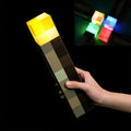 Brownstone Torch LED Night Light - 4-Color USB Rechargeable Cartoon Table Lamp with Wall Mount for Kids Bedroom