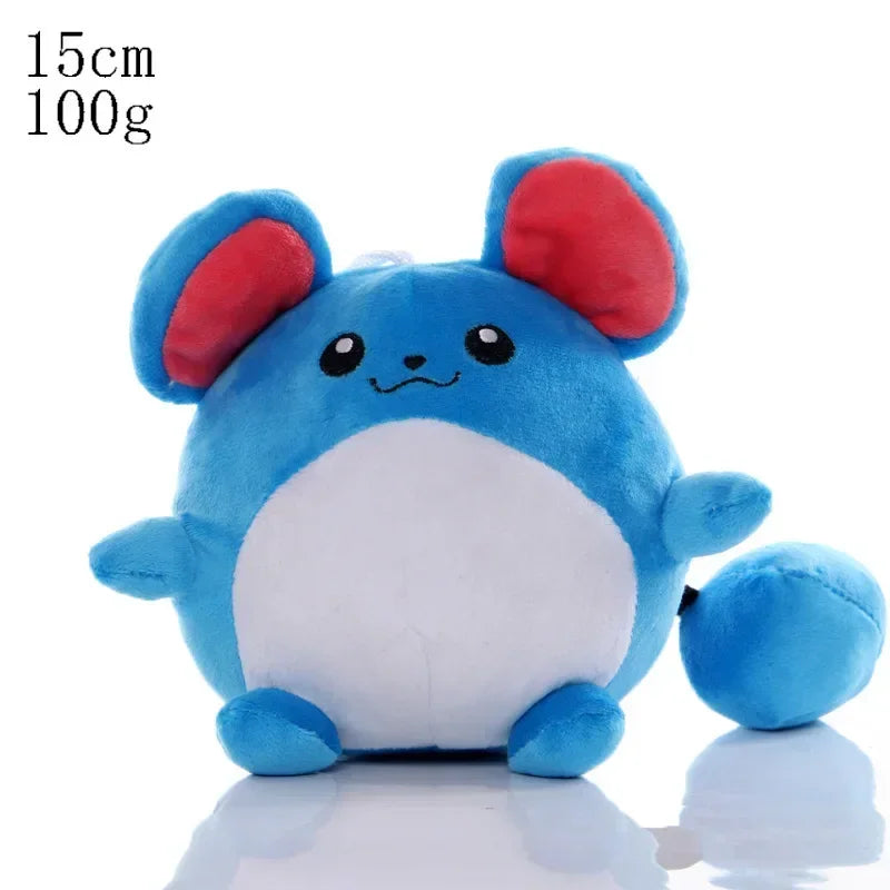 Cute Pikachu Pichu Charmander Bulbasaur Squirtle Psyduck Eevee Plush Soft Stuffed Doll 6-12 in (15-30 cm)