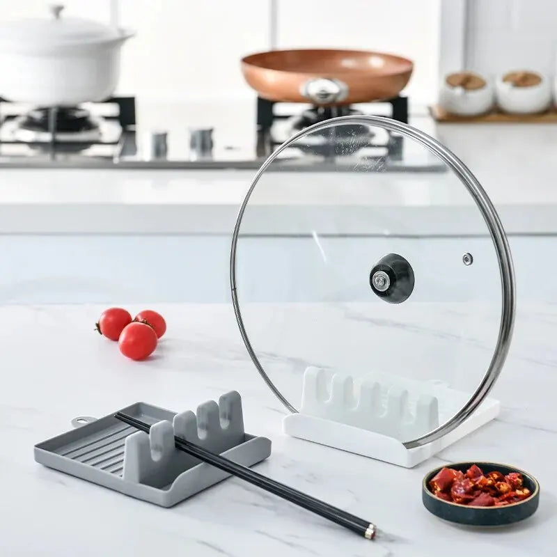 Countertop Utensil & Pot Lid Holder — Spoon, Spatula & Chopstick Rack