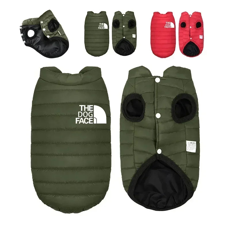 Reversible Winter Dog Coat - Warm Cotton-Down Vest for Small & Medium Dogs, Chihuahua French Bulldog Yorkie