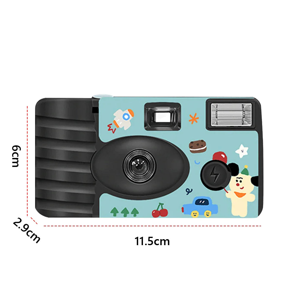 35mm Disposable Film Camera with Flash – ISO 400 Single-Use Half-Frame Camera for Weddings, Travel & Parties
