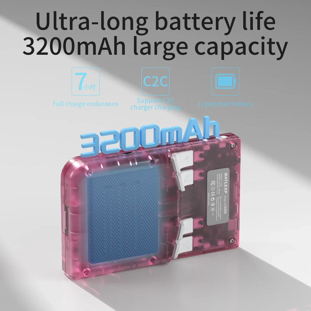 Retro Handheld Game Console 3.5-inch IPS 640x480 Linux 64-bit Quad-Core Portable Pocket Player 64GB 4000+ Games