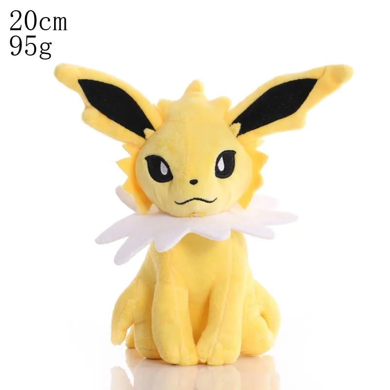 Pikachu & Friends 8 in (20 cm) Plush Stuffed Animal — Pikachu Charmander Squirtle Bulbasaur Eevee Scorbunny Gengar Snorlax Christmas Gift