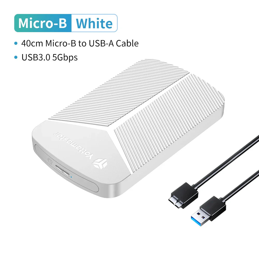 2.5-Inch SATA HDD/SSD Enclosure USB 3.0 UASP 6Gbps Adapter for Windows Mac Linux