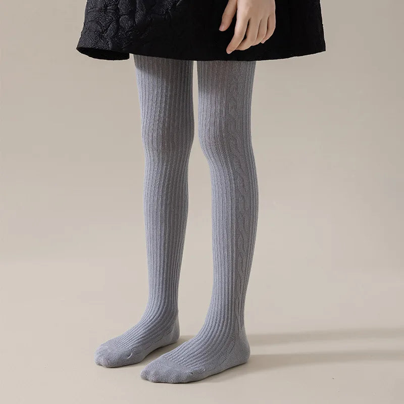 Girls Cotton Tights 0-12 Years — Breathable Pantyhose & Stockings for Toddlers, Spring Autumn Winter