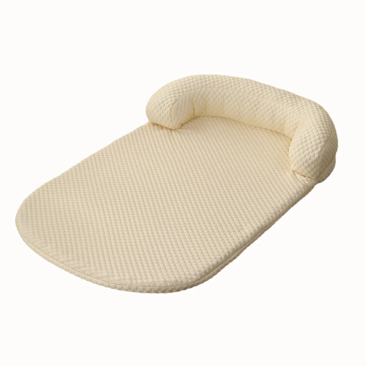Cooling Ice Silk Pet Bed with Pillow - Breathable Anti-Slip Dog & Cat Cushion, Machine Washable (XS-L)