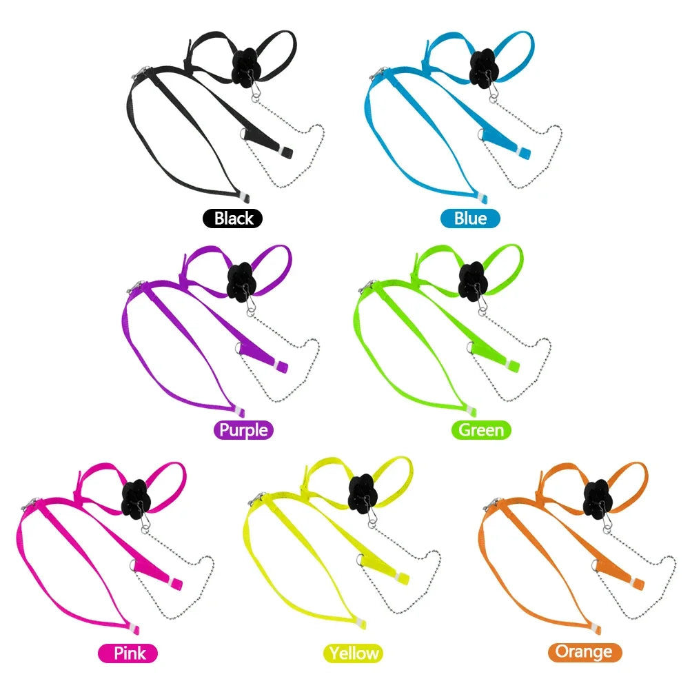 Adjustable Lizard Leash 1.2m (47in) Nylon Traction Rope for Small Reptiles & Exotic Pets