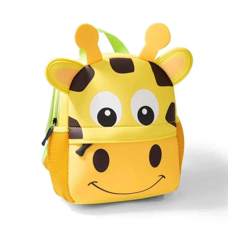 3D Cartoon Animal Kids Backpack Ages 4-6 – Kindergarten Toddler School Bag for Travel & Outdoor