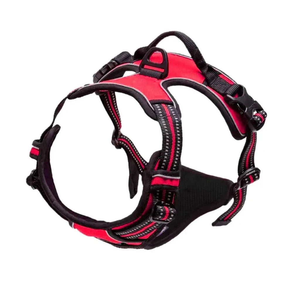 Reflective Breathable Dog & Cat Harness Vest – Adjustable Chest Strap, XS–XL (13–37 in / 33–96 cm)