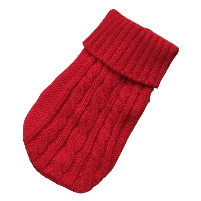 Knitted Winter Dog Sweater for Small & Medium Dogs, Chihuahua & Yorkie Puppy Pullover