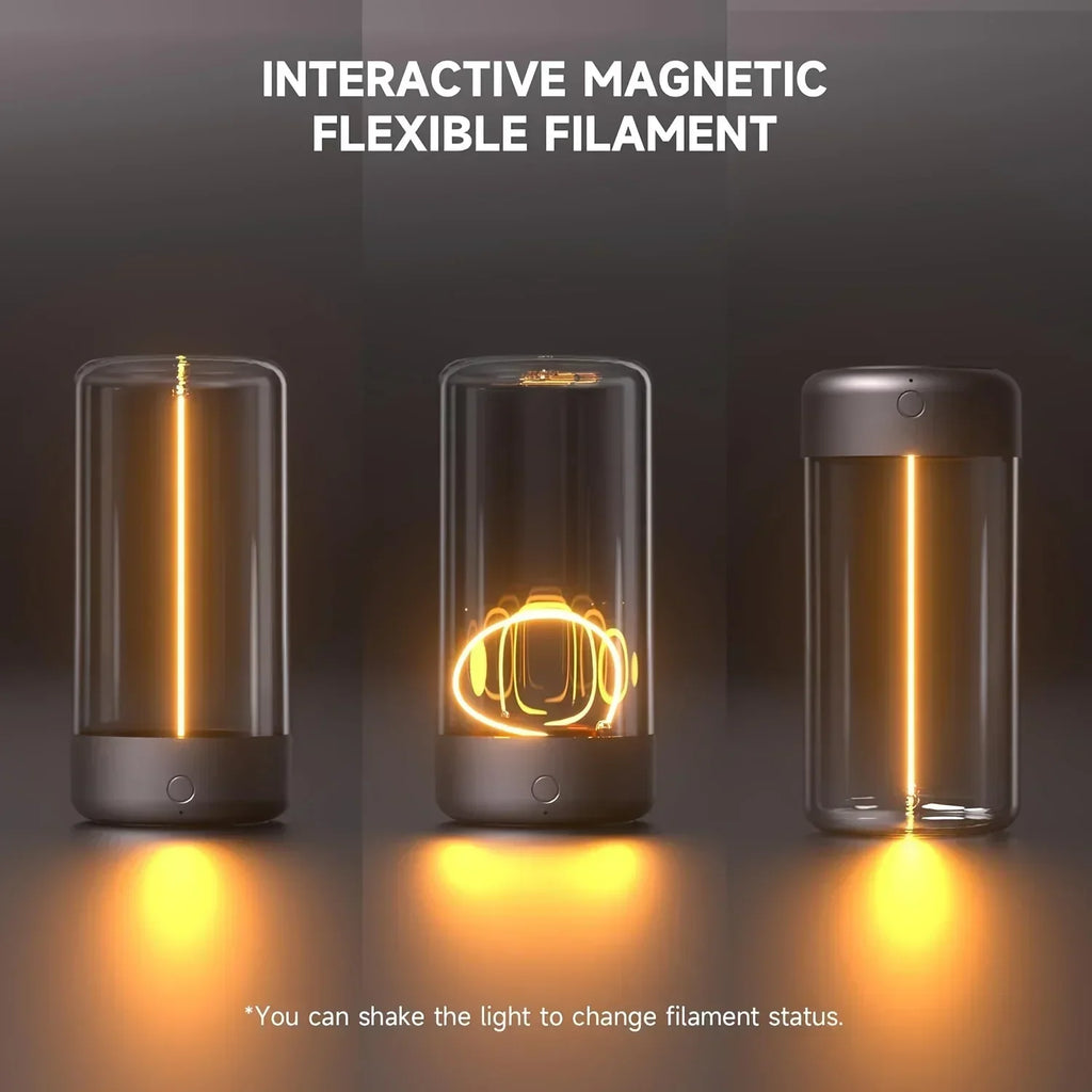 Portable Ambient Magnetic Night Light USB-C Rechargeable Eye-Protection Lamp for Bedroom, Study & Camping Gift