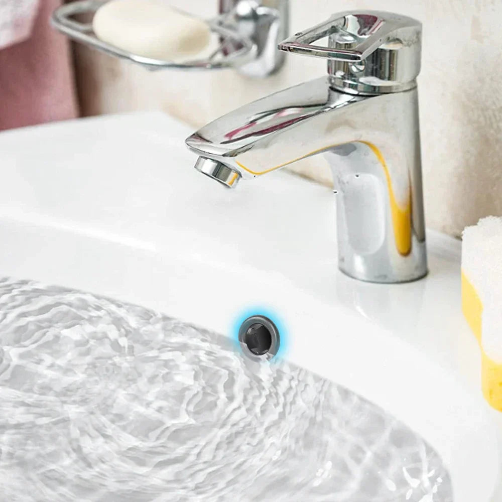 Sink Overflow Ring Cover 1/2/4-Pack Plastic Basin Overflow Hole Trim for Bathroom and Kitchen - Fits 22-24mm & 47-48mm Apertures