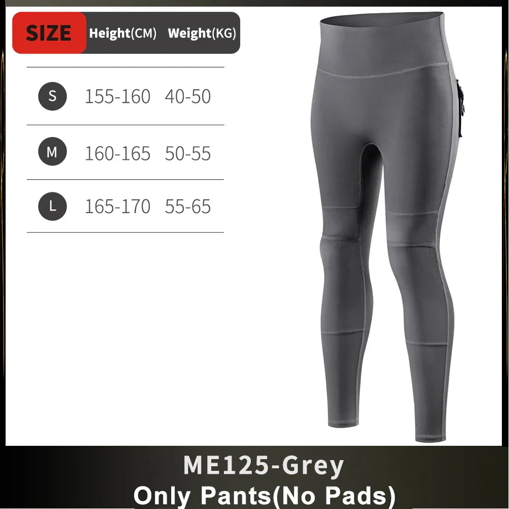Women's High-Waist Motorcycle Riding Pants with Removable Knee Pads, Reflective Commuter & Fitness Trousers