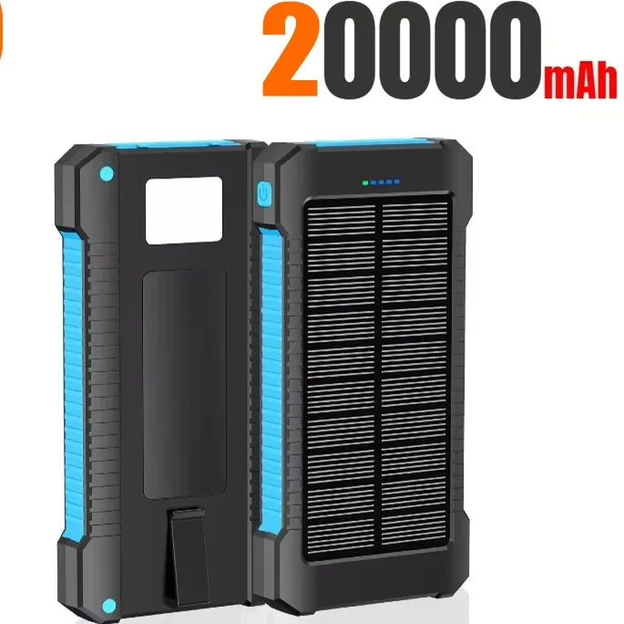 500000mAh Solar Power Bank Fast Charging Portable External Battery for iOS and Android Phones