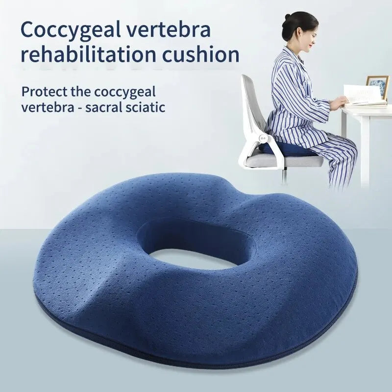 Memory Foam Coccyx Seat Cushion – Orthopedic Tailbone Pillow for Hemorrhoid Relief & Postoperative Comfort