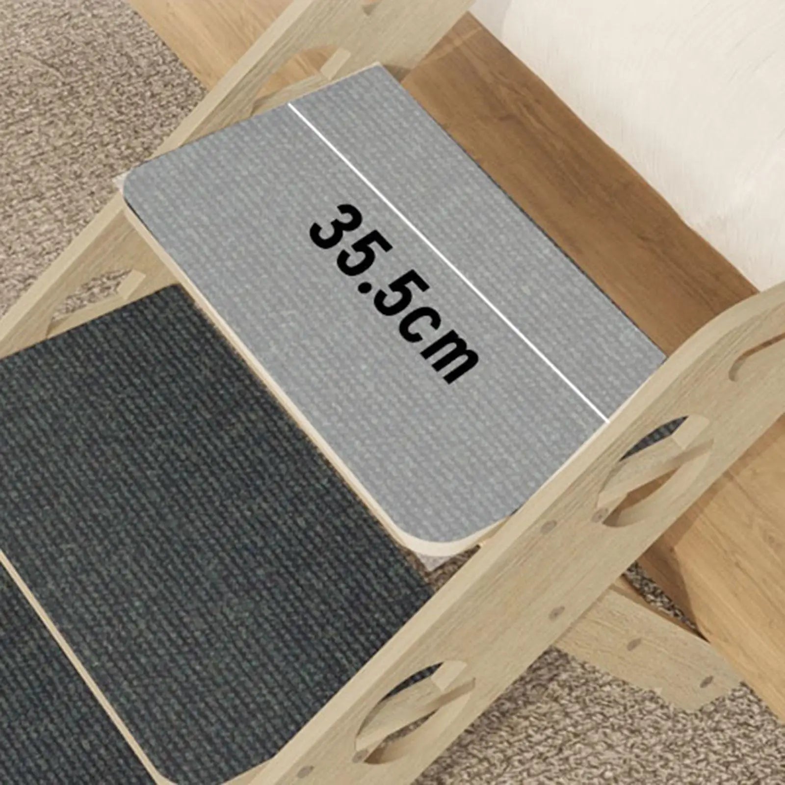 Foldable Wood 3-Step Pet Stairs for Small Dogs Non-Slip Sofa & Bed Ramp Portable Puppy Steps