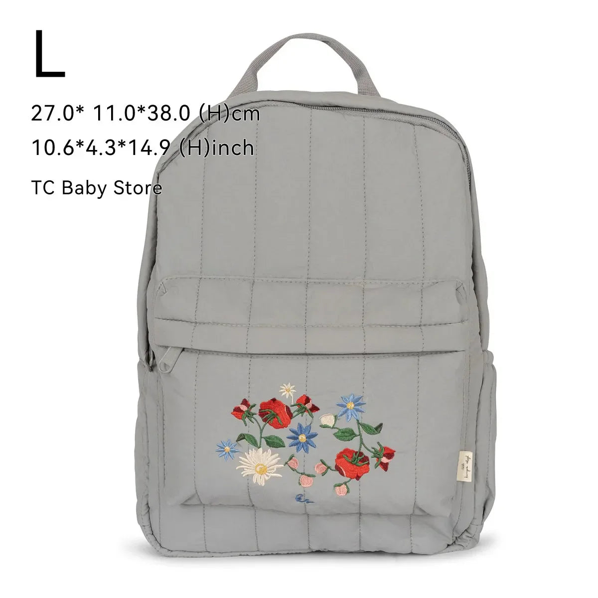 Cherry Parent-Child Kids Backpack — Kindergarten School Bag (Small & Large S/L) Lightweight Cotton Travel Bag for Boys, Girls & Moms