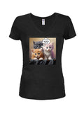 Secretly we want to kill you Juniors V Neck T-Shirt
