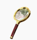 10x Handheld Magnifying Glass with Wooden Handle — 60/70mm (2.36/2.76 in) Lens for Reading, Jewelry and Repair