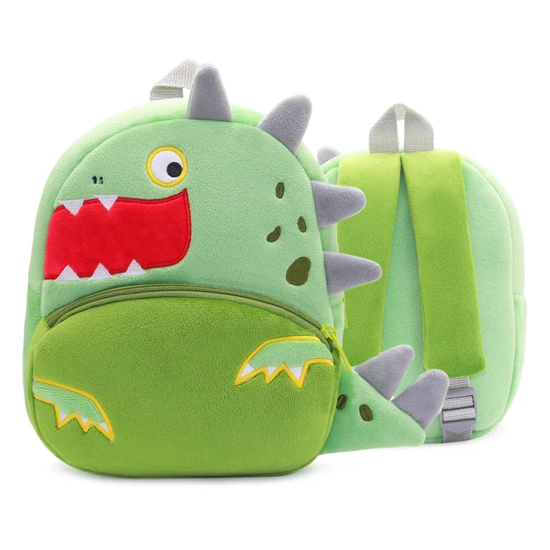 Cute Plush Animal Kids Backpack - Cartoon School Bag for Girls & Boys, Soft Preschool Backpack