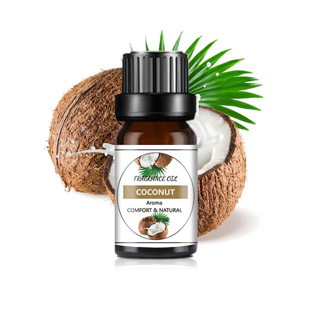 10ml (0.34 fl oz) Organic Essential Oil, 33 Scents Aromatherapy Fragrance Oil for Diffuser, Candle & Soap Making, Sleep