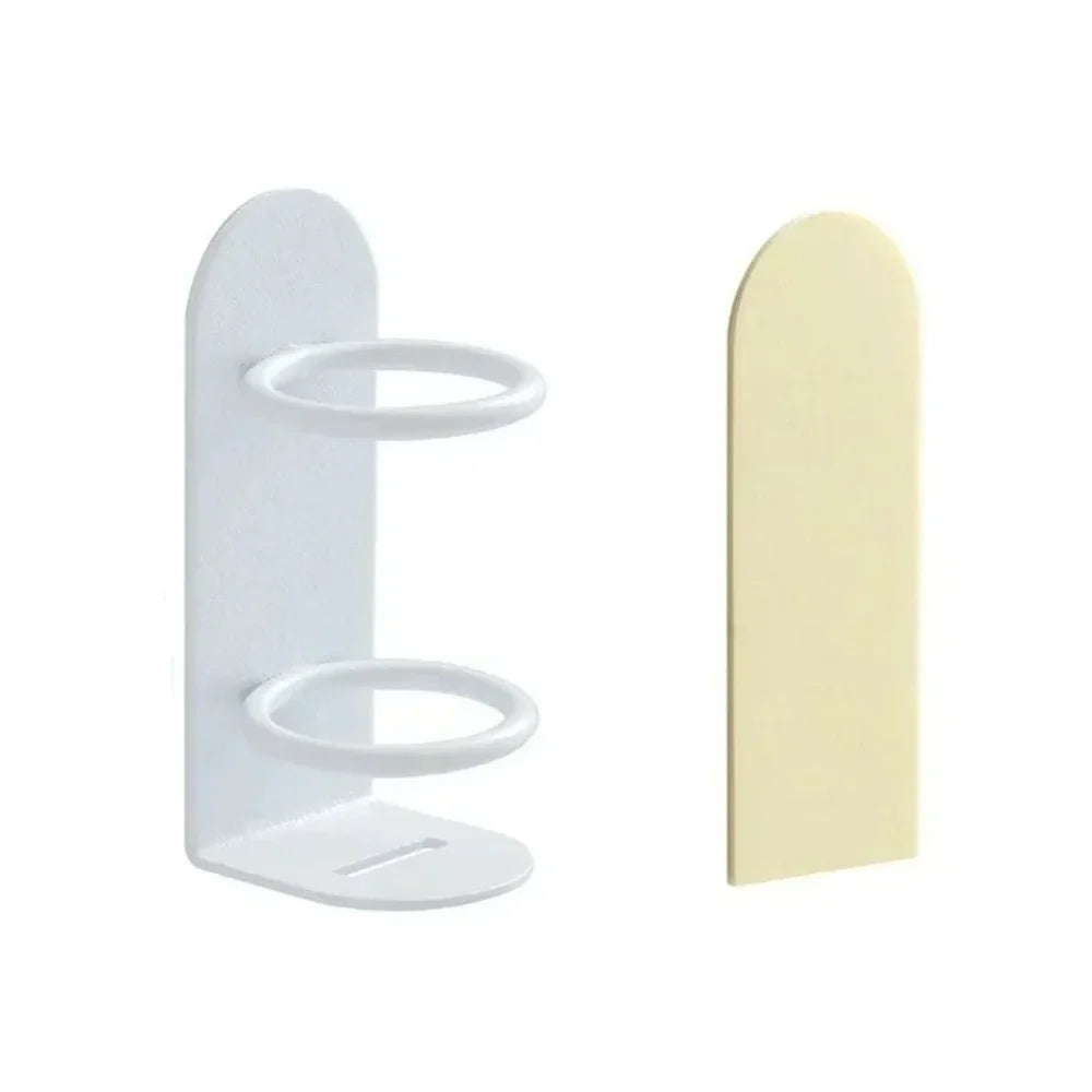 Wall-Mounted Toothbrush and Razor Holder Punch-Free Electric Toothbrush Organizer with Storage Shelf