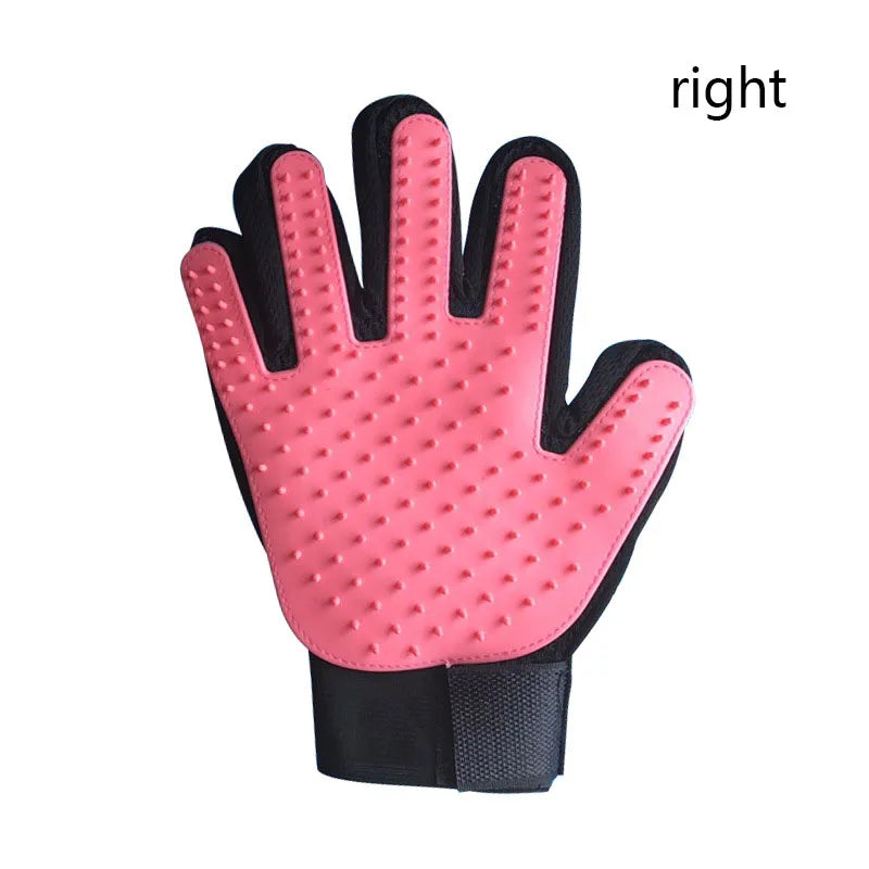 Silicone Pet Grooming Glove – Single Right-Hand Deshedding Brush & Massage Mitt for Dogs & Cats, 16×24 cm (6.3×9.4 in)