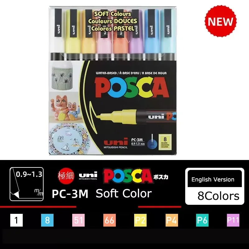 Acrylic Paint Marker Set – Waterproof Permanent Paint Pens for Fabric, Glass, Metal & Rock, Fine/Medium/Broad Tips, Assorted Color Packs