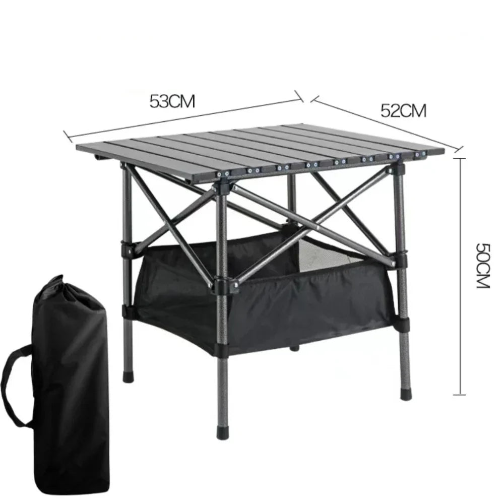 Lightweight Foldable Camping Table with Carry Bag, Portable Outdoor Picnic Beach BBQ Table