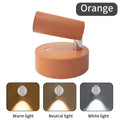 USB Rechargeable Magnetic LED Cordless Wall Light – Touch Dimmable Bedside Reading Lamp (Black/Gold/Silver/Orange/Coffee/White)