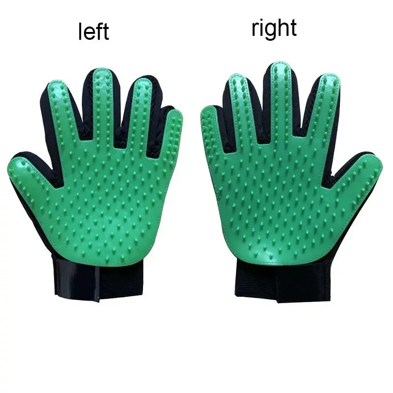 Silicone Pet Grooming Glove – Single Right-Hand Deshedding Brush & Massage Mitt for Dogs & Cats, 16×24 cm (6.3×9.4 in)