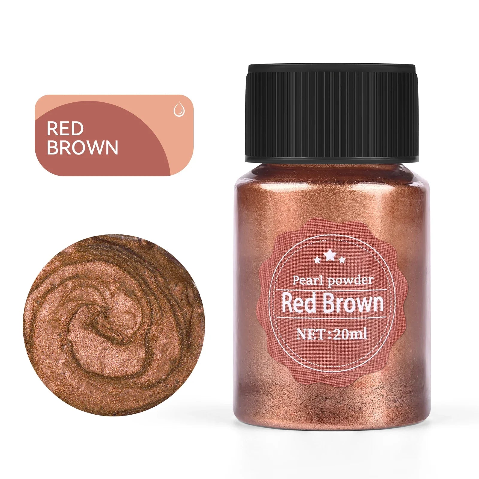 20ml (0.68 fl oz) Pearlescent Mica Powder - Pearl Pigment for Resin, Jewelry, Candles & Nail Art