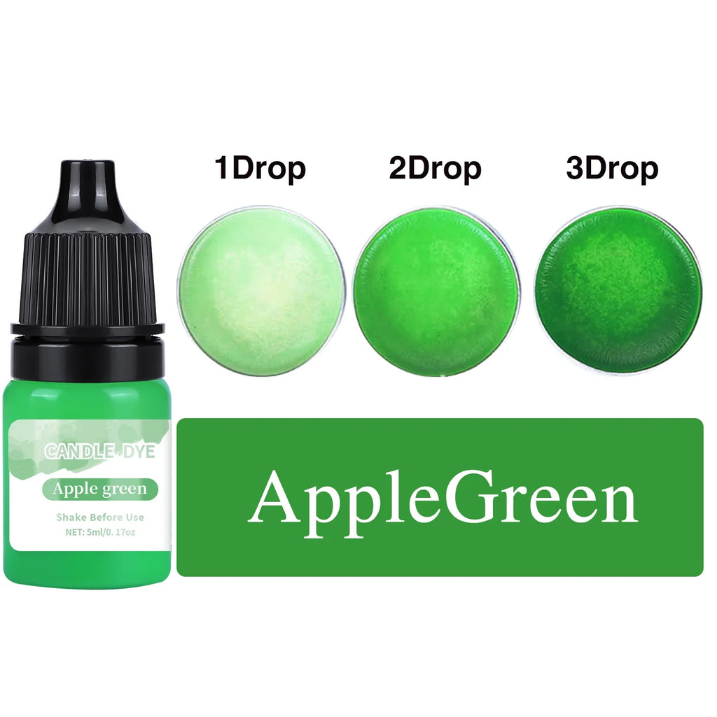 5 ml (0.17 fl oz) Liquid Candle Wax Colorant – Non-Toxic High-Concentration Pigment for Soy Candles & Soap DIY